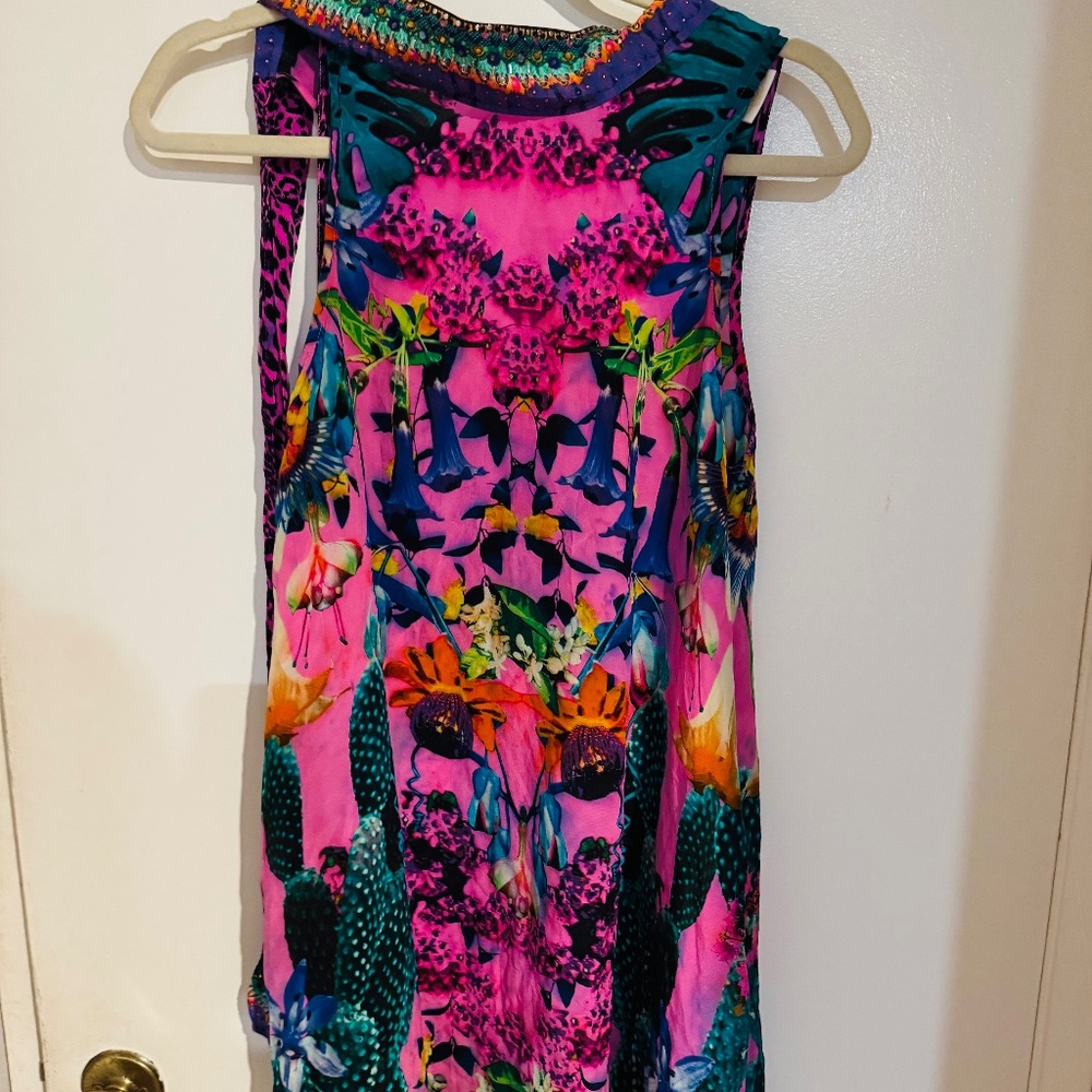 Camilla short silk dress